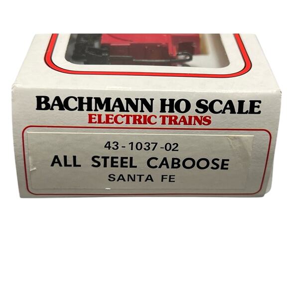 Bachmann Ho Scale 43-1037-02 All Steel Caboose Santa Fe New in Box - Picture 3 of 5